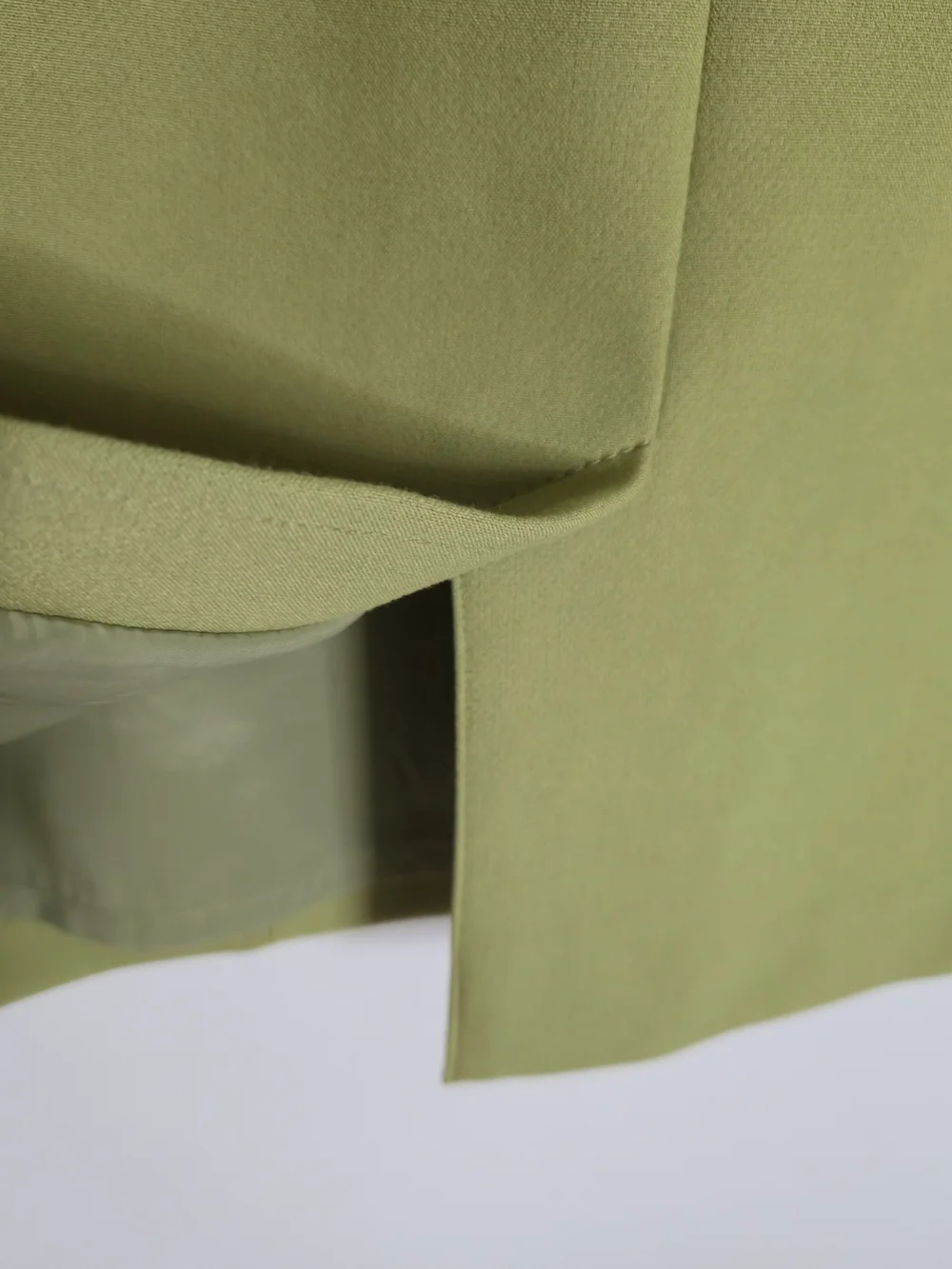Halogen Slimming Panelled Olive Green Pencil Skirt Panelled Design Size 8